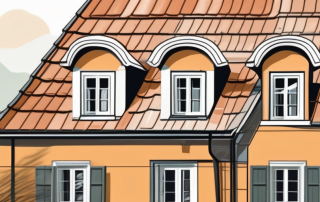 A renovated roof on a traditional german house