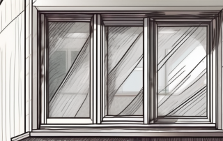 An old window being replaced with a new