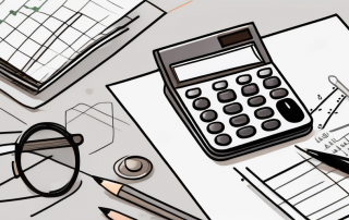 A desk with financial documents