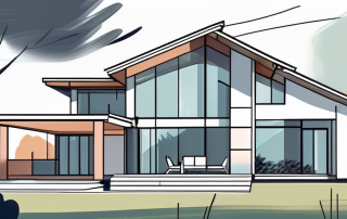 A newly built single-family house