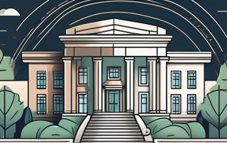 A sturdy bank building with a solid foundation