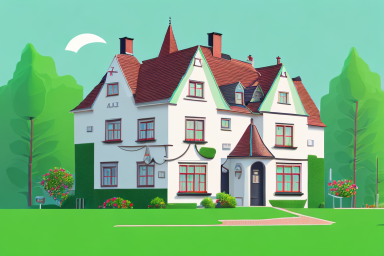 A house with a "sold" sign in front of it
