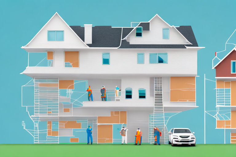 Two stacked family houses