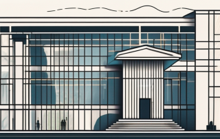 A solid bank building with a symbolic family unit (depicted as simple