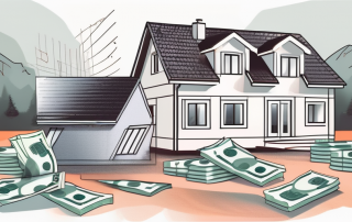 A german house undergoing thermal insulation