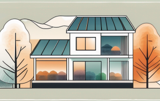 A well-insulated house with visible layers of insulation material