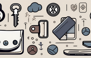 A wallet with various financial symbols such as currency symbols