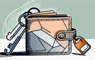 A wallet with various currencies and a key