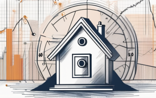 A house with a large padlock