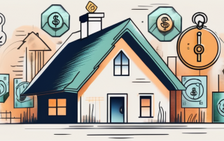 A house with a key in the keyhole