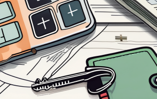 A wallet with various banknotes and a key