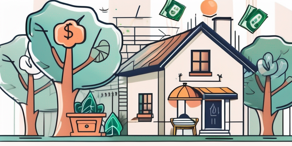 A charming house with a sold sign in the front yard