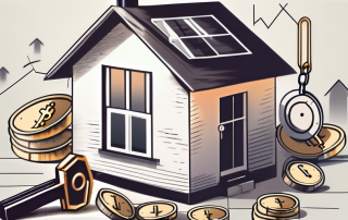 A house with a large key next to it