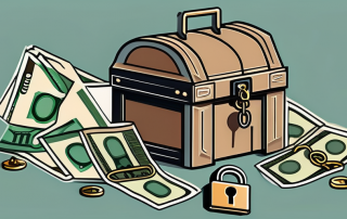 A wallet opening with banknotes and credit cards inside