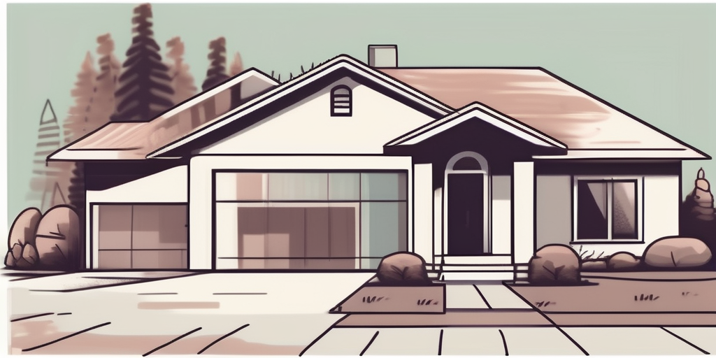 A charming house with a for-sale sign in the front yard