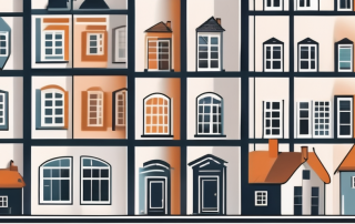 Various architectural styles of houses in hannover