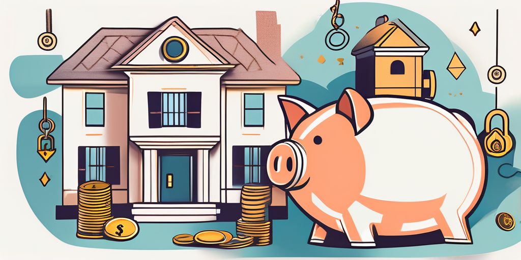 A house with a key in the lock