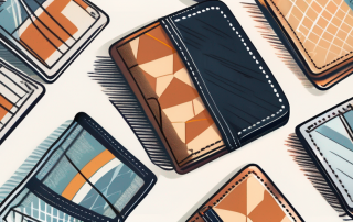 A wallet with different types of credit cards sticking out