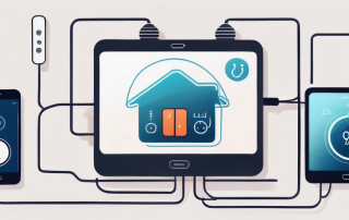 A smartphone displaying a thermostat application