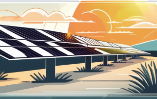 Solar panels strategically placed on a landscape
