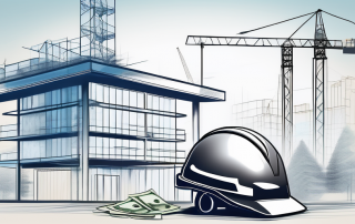 A bavarian landscape with a construction site