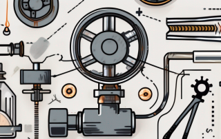 A stuck heating valve with visible internal mechanisms