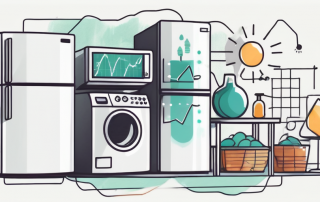 A variety of energy-consuming appliances like a refrigerator