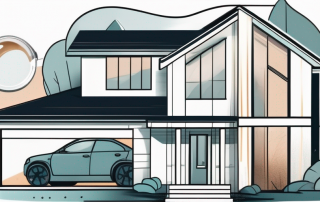 A house with a magnifying glass hovering over it