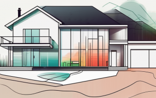 A house with a visible heating system being upgraded to a modern heat pump