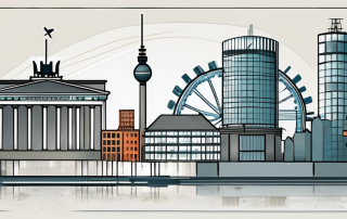 The berlin cityscape with notable landmarks