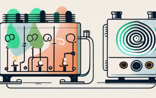 A heat pump and a gas heater side by side