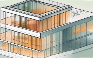 A building with visible insulation layers and ventilation systems