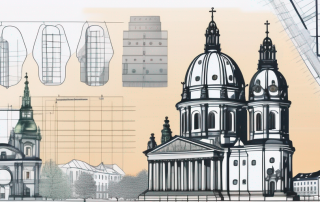 A construction plan with a calculator and a few euro coins on it
