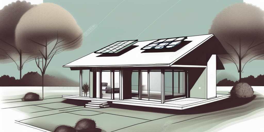 A beautiful bungalow amidst a serene landscape
