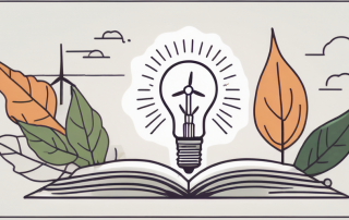 A regulation document with a light bulb and a leaf on it