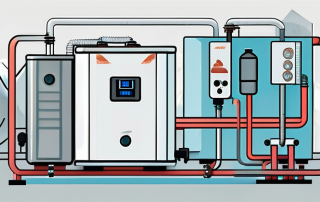 A heat pump connected to an ice storage system