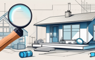 A charming bungalow house with a price tag hanging off it