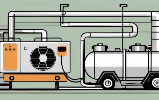 A heat pump with symbols indicating high costs