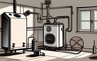 An old heating system in a home environment