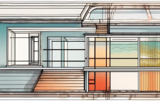 A cross-section of a window