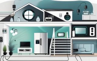 A modern home filled with various smart devices