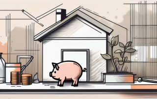 A house undergoing renovation with visible construction materials and tools