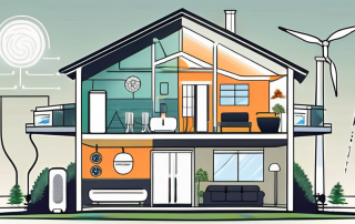 A modern house with a visible heat pump system