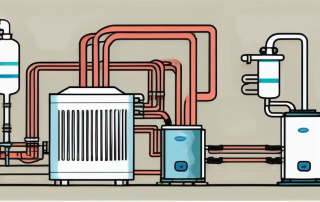 A heat pump system connected to a water heater