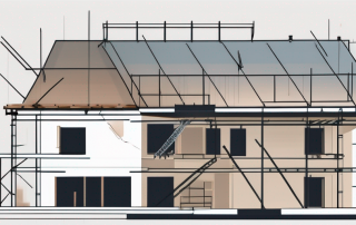 A house in the process of being renovated