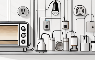 A smart plug inserted into a wall socket