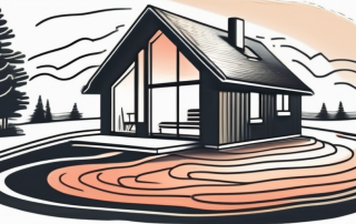 A house with geothermal heating system installed