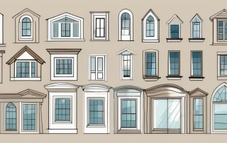 Different types of windows such as casement