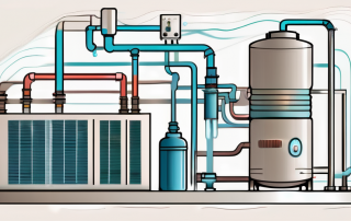 A heat pump system with water as the heat source