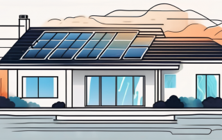 A heat pump system with visible energy flow